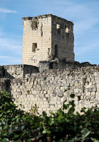 Les remparts et le donjon de la forteresse