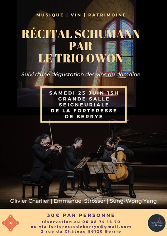 Récital et concert du Trio Owon Récital et concert du Trio Owon